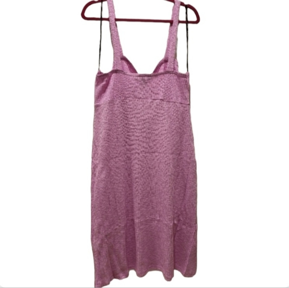 FOREVER 21 3X Plus Knee Length Dress Wisteria Lavender/Pink NWT Sweetheart Neck - Picture 14 of 14